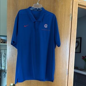 Nike Blue Athletic Polo Shirt